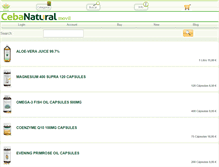Tablet Screenshot of cebanatural.com